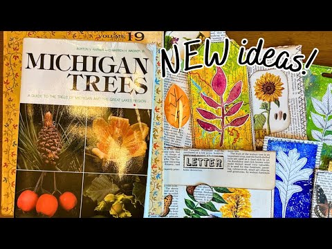 6 UNIQUE IDEAS using BOOK PAGES in your JUNK JOURNALS // Beginner Friendly