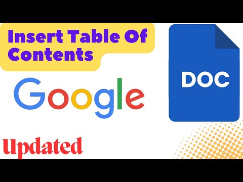 How To Add Table Of Contents In Google Docs - Updated