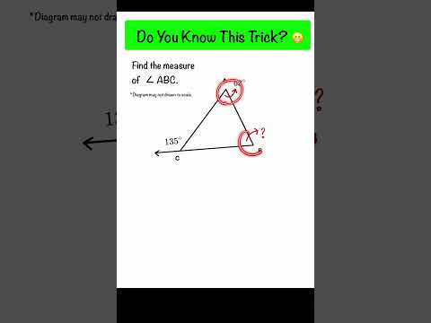 How To Find An Angle Using The Exterior Angle Theorem | Geometry