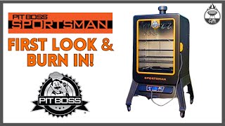 PIT BOSS SPORTSMAN VERTICAL SMOKER FIRST LOOK AND BURN IN!