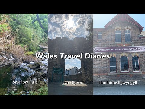 Travel in Wales UK 🏴󠁧󠁢󠁷󠁬󠁳󠁿 Swallow Falls, Llyn Ogwen, Llanfairpwllgwyngyll & traditional Welsh Food