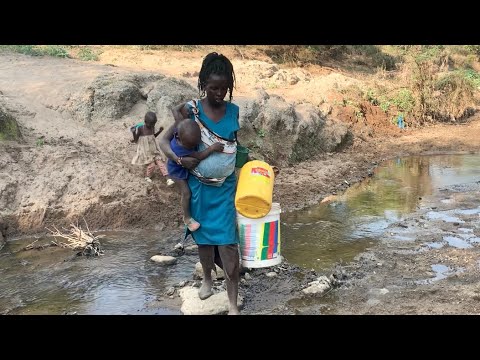 In Face Of Adversity,Real African Village Life Of Young Pregnant Rural Mom Who Lives In Wilderness