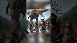 Revenge of the Poop: The Dinosaur vs. Caveman Showdown #funny #cartoon #ai