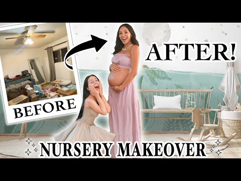 DIY Dream Nursery Makeover! (ft. my *VERY PREGNANT* best friend)