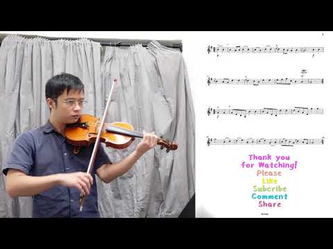 Contredanse【Grade 3 A3 Violin】小提琴 3 級 A3, ABRSM (2020-2023), bpm=50 slow practice