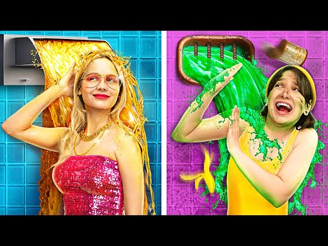 Rich Vs Broke Vs Giga Rich In Jail! Relatable Situations and DIY Ideas! Viral Gadgets vs Cool Hacks