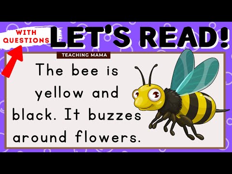 LET'S READ! | READING COMPREHENSION | PRACTICE READING SIMPLE ENGLISH FOR KIDS | TEACHING MAMA