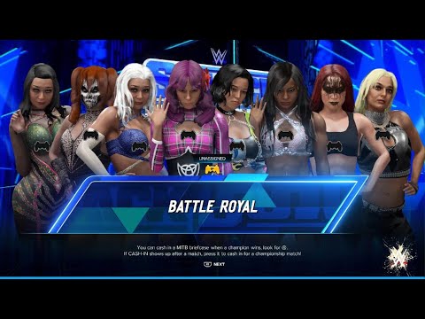 WWE 2K24 AWA knockdown live: 8 women battle royal