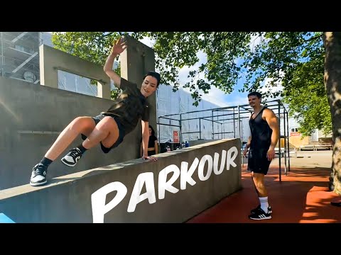 Nora learns Parkour from a Euro Champion!