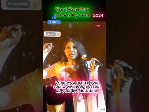 Toni Braxton: Unbreak My Heart 1996 VS 2024 live autotune!