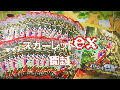 【ポケカ開封ASMR】スカーレットex開封！引き強いから見ていって！[囁き声/BGMなし]