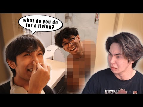 We interrupted his bathroom time to ask him a question...