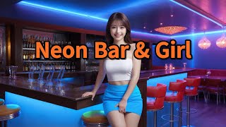 [AI Journey] Neon Bar & Girl   #AIJourney #NeonBar #Girl