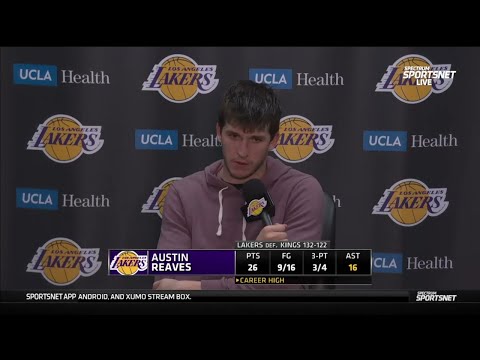 Austin Reaves POSTGAME INTERVIEW | Los Angeles Lakers beat Sacramento Kings 132-122