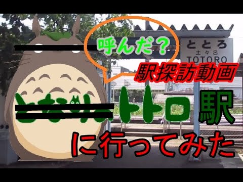 【駅探訪動画】トトロが出る？トトロ駅に行ってみた