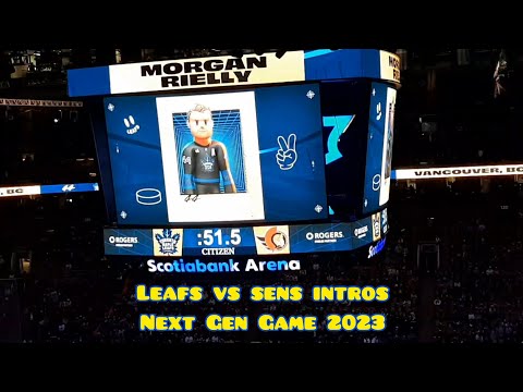 Leafs vs Senators Next Gen Game Intros Jan 27 2023 MUST WATCH