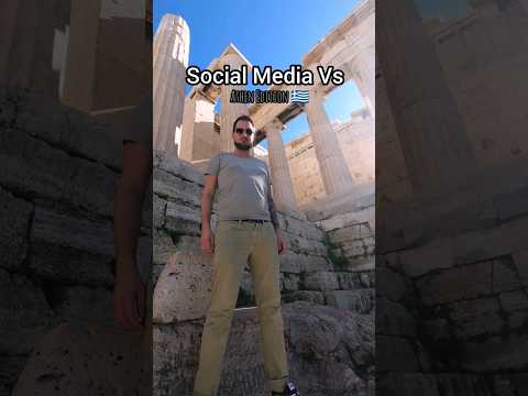 Social Media Vs. Reality: Athen Edition #shorts #reality #socialmedia