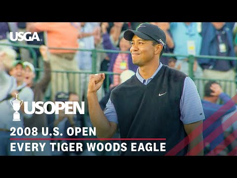 Every Tiger Woods Eagle During the 2008 U.S. Open at Torrey Pines