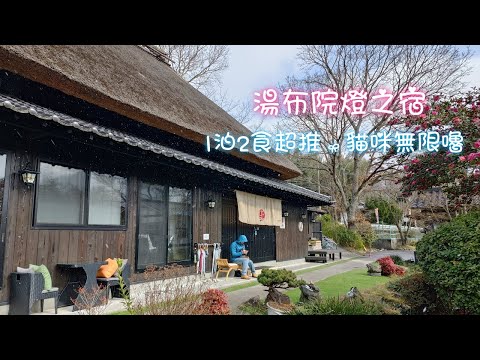 湯布院らんぷの宿日式溫泉旅館｜一泊2食｜私人露天溫泉｜可愛貓咪超親人