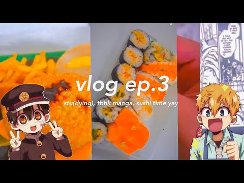 ☁️ vlog ep.3 ~ tbhk manga, playing on the ps4, online school