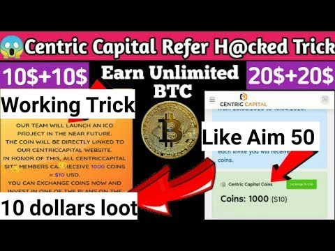 How to Earn Money || Centric Capital Website Loot ||| Unlimited Refer Trick ||| Earn Money 10$