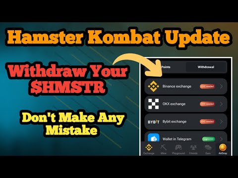 How To Withdraw $HMSTR! | Hamster Kombat Withdrawal Process in Bangla