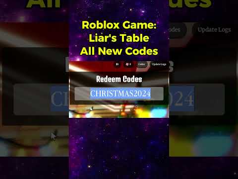 Roblox Liar's Table Codes 2024