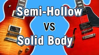 Semi-Hollow vs Solid Body Tone Comparison