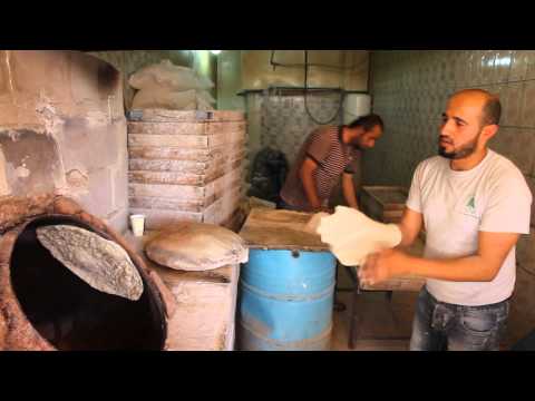 Amman Street Food - Taboon Bread from Four Great Guys