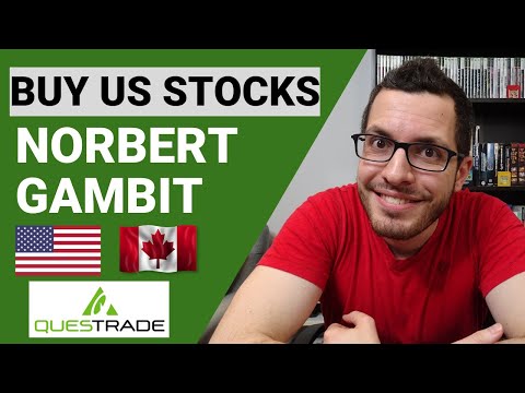 Norbert's Gambit with QUESTRADE Tutorial | Best Way to Buy US Stocks | Avoid ForEx Fees CAD to USD