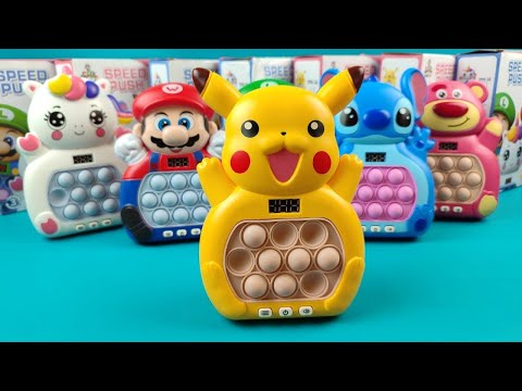 ♡ BIG COLLECTION fast push pop it electronic fidget toys unboxing and review | ASMR Videos