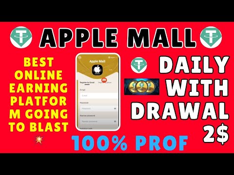 🔥Latest USDT Mining Site Apple Mall Finally Launched Daily withdrawal 2$