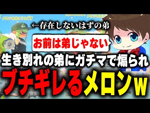 生き別れの弟に煽られてブチギレるメロンｗｗｗ【メロン/スプラトゥーン3/切り抜き】