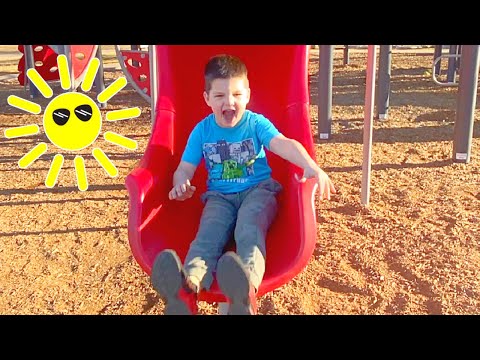 Caleb PLAYS at 2 FUN OUTDOOR PARKS in 1 DAY!! Caleb and MOMMY GO TO THE BEST PARK PLAYGROUND EVER!