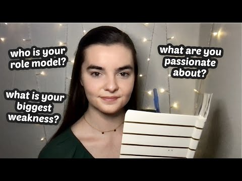 ASMR Interviewing You | Asking You 30 Personal Questions