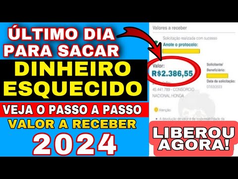 URGENTE! ÚLTIMO DIA PARA SACAR DINHEIRO ESQUECIDO! COMO SACAR O DINHEIRO ESQUECIDO DO BANCO CENTRAL!