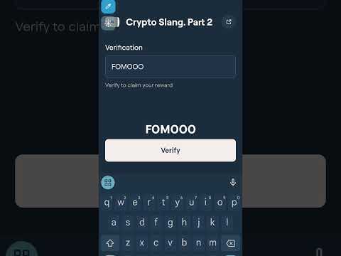 Crypto Slang. Part 2 Blum Video Code |Crypto Slang Part 2 Blum Today Verification Keyword Today Code