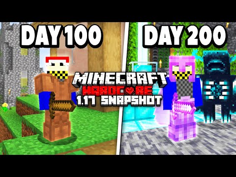 I survived 200 Days in 1.17 Minecraft Hardcore...