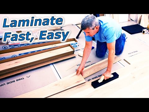 How To Install Laminate Flooring FAST/EASY For Beginners