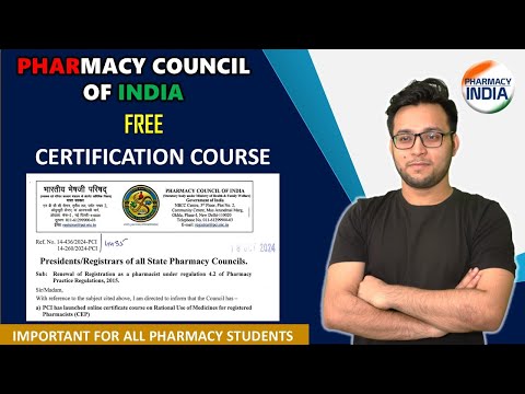 PCI Certification Course | All Pharmacist Eligible | How To Apply | Check Complete Information #pci