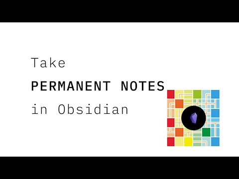 Take Permanent Notes in Obsidian