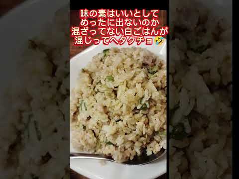 広島駅前路地裏のひなびたレンガ街のラーメン屋でチャーハンを食べる失礼なオバサン