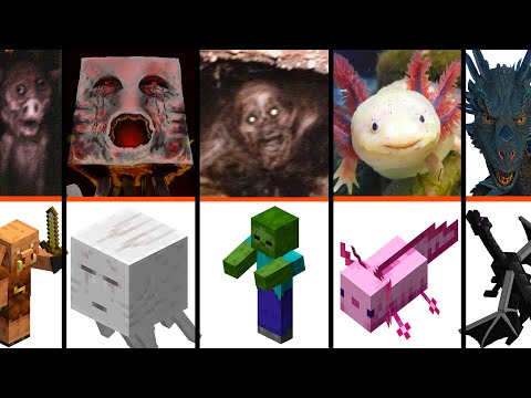 Some real Minecraft mobs "comparison"