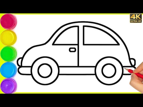 Car Drawing || How to red car drawing step by step || Simple easy way on how to draw a car | By Arya