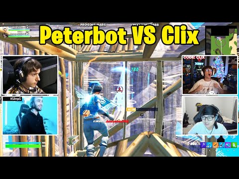 Clix & Khanada VS Peterbot & ZaynSzn 2v2 TOXIC Fights!