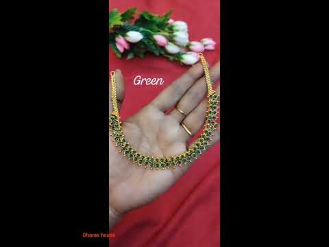 stone necklace designs||new designs||dharas house||#shorts