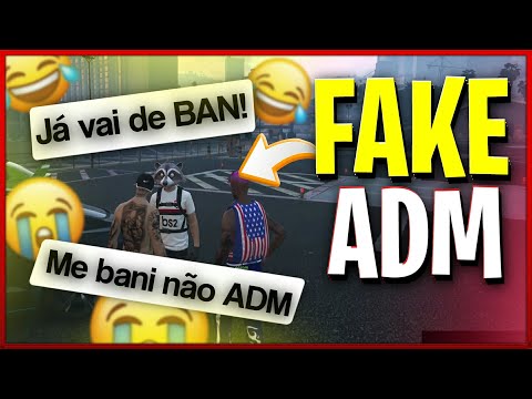 FAKE ADM FINGI SER ADMIN E ROUBEI OS JOGADORES🤣🤣| GTA RP