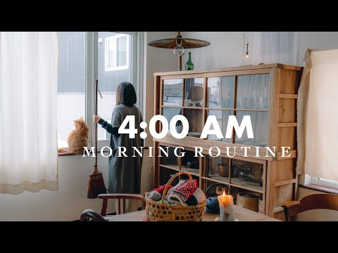 [ Morning Routine ] Winter Morning Habit of Getting Up at 4:00 AM | How to Start a Fulfilling Day