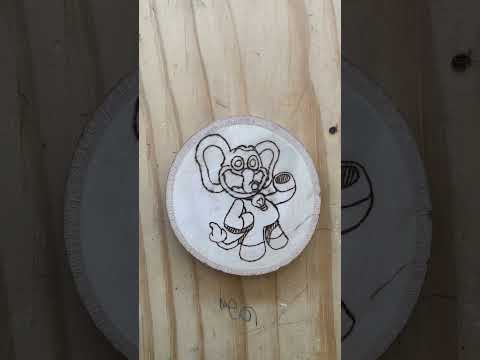 Bubba Bubbaphant woodburn art from Poppy Playtime Chapter 3