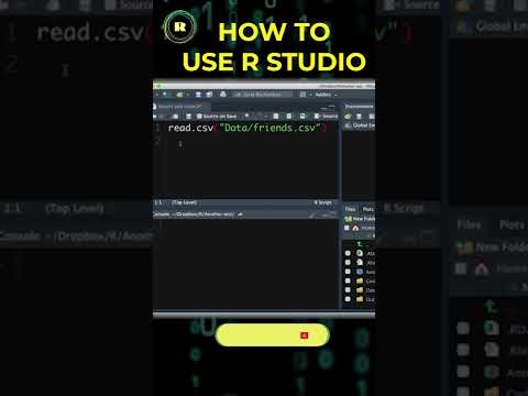 How to use R studio #short